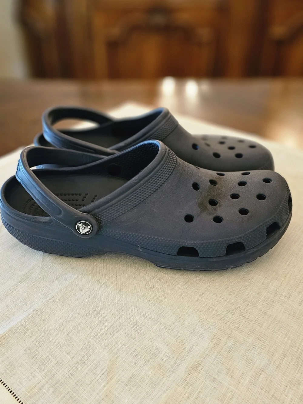 Crocs Classic Clog Navy Blue Mens Size 11 Womens 13 Slip On Water Shoes Mule